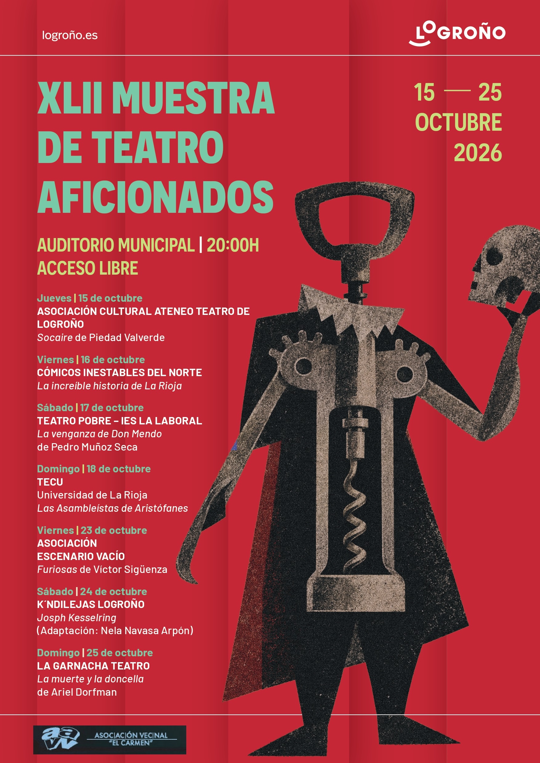 Cartel festival de teatro de aficonados