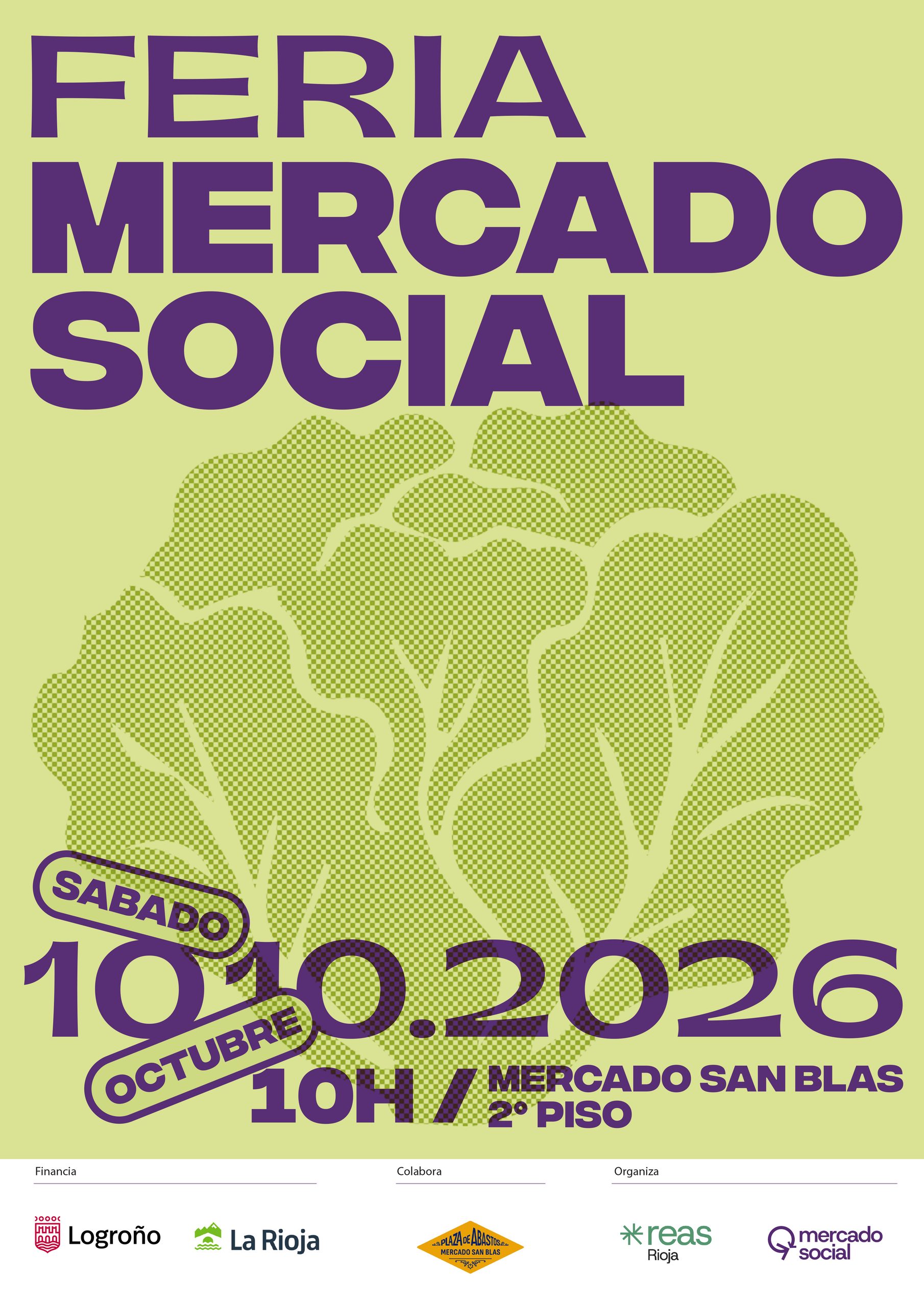 Cartel feria del mercado social