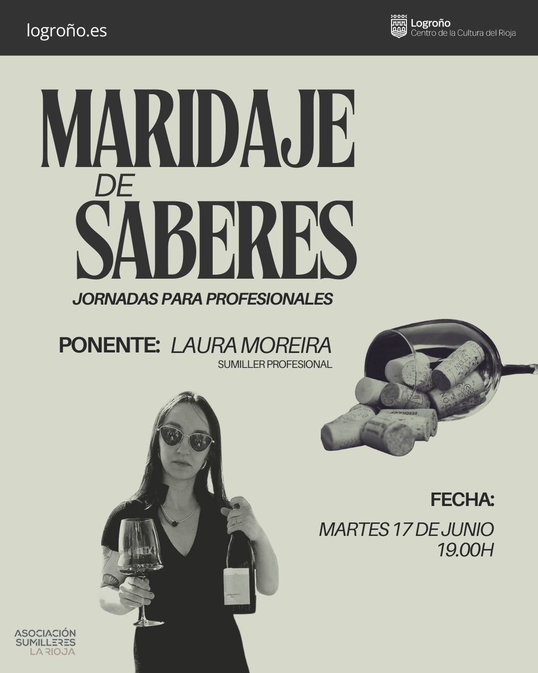 Imagen El Centro de la Cultura del Rioja acoge el martes una nueva sesión de ‘Maridaje de saberes’ con Laura Moreira