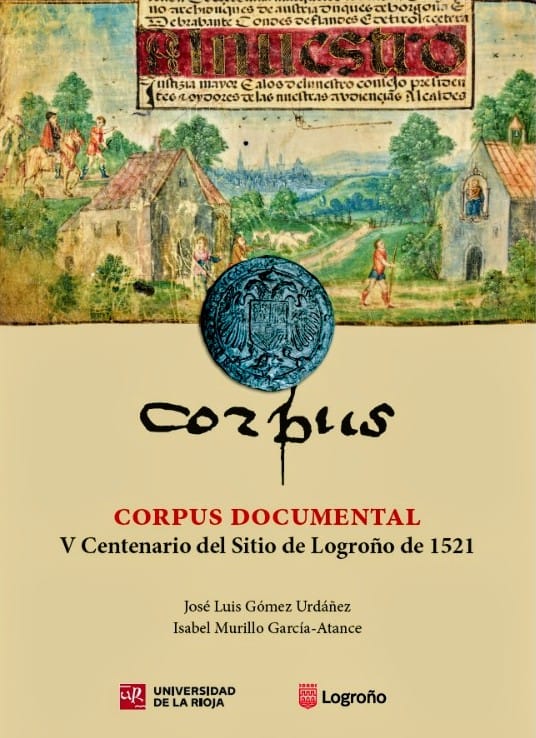 Portada Corpus documental del Sitio de Logroño de 1521