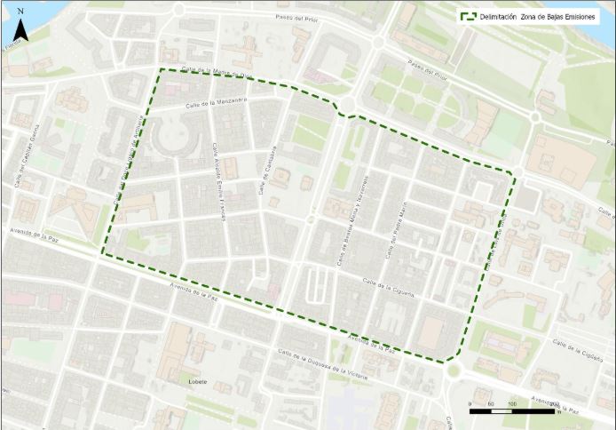 Mapa de Delimitación ZBE Logroño